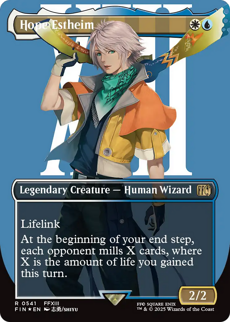 mtg final fantasy mythic rare Hope Estheim (Borderless) (Surge Foil) [FINAL FANTASY] – Luna Cards