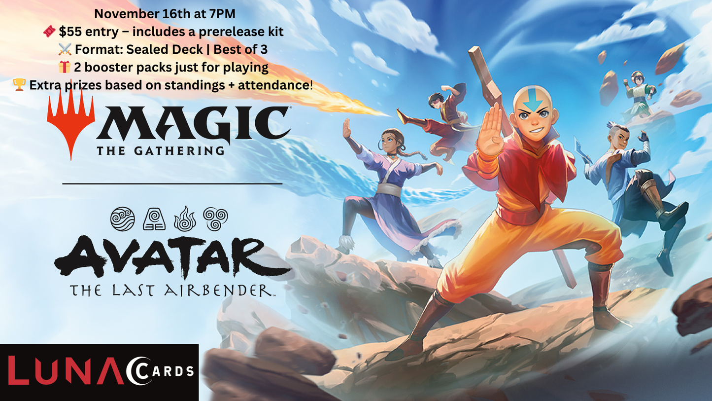 MTG Avatar the last Airbender Pre-release Ticket