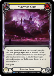 Mauvrion Skies (Yellow) [CRU146] (Crucible of War)  1st Edition Normal