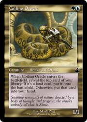 Coiling Oracle (Retro Frame) [Ravnica Remastered]
