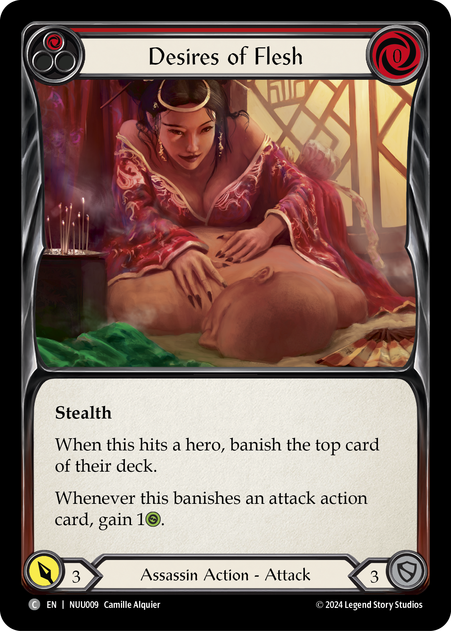 Desires of Flesh (Red) [NUU009] (Part the Mistveil Nuu Blitz Deck)