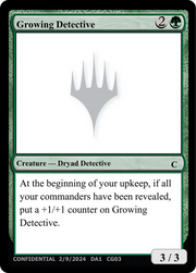 Growing Detective [Unknown Event]
