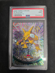 Pokemon Cards TCG PSA 9 MT Alakazam Topps Chrome #65