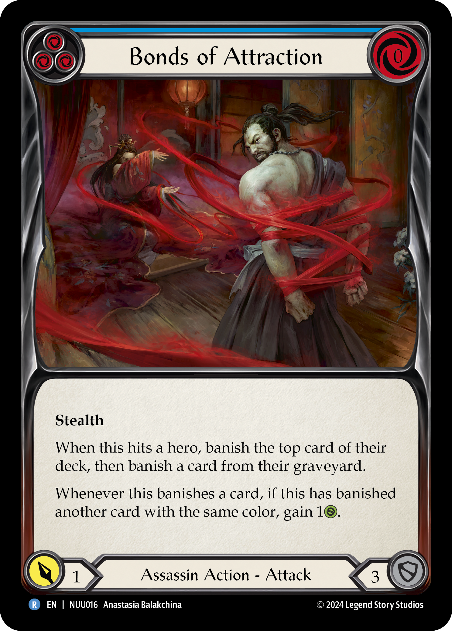 Bonds of Attraction (Blue) [NUU016] (Part the Mistveil Nuu Blitz Deck)