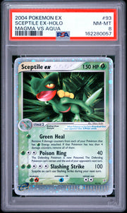 Sceptile Ex-Holo Pokemon Ex Team Magma Vs Team Aqua 93 NM PSA 8
