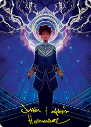 Brainstorm Art Card (Gold-Stamped Signature) [Strixhaven: School of Mages Art Series]