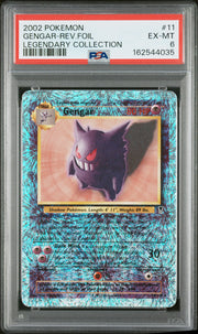 Gengar-Rev.Foil Legendary Collection Pokemon Legendary Collection 11 NM PSA 6