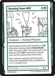 Starting Town NPC [Mystery Booster 2 Playtest Cards]