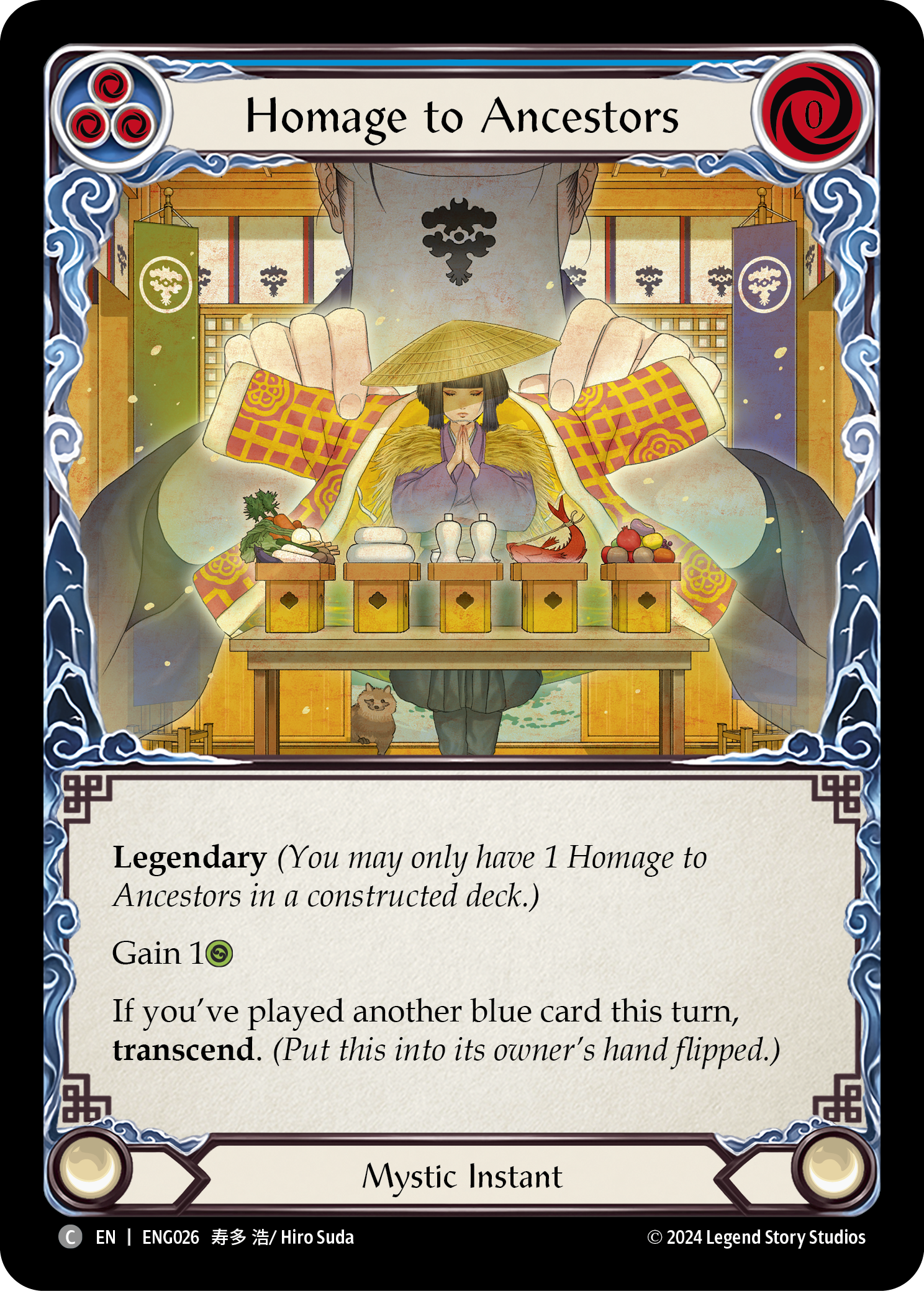 Homage to Ancestors [ENG026] (Part the Mistveil Enigma Blitz Deck)