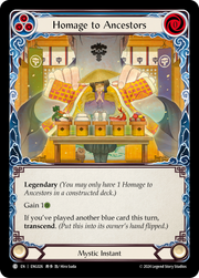 Homage to Ancestors [ENG026] (Part the Mistveil Enigma Blitz Deck)