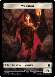 Warrior // Treasure (0028) Double-Sided Token [Doctor Who Tokens]