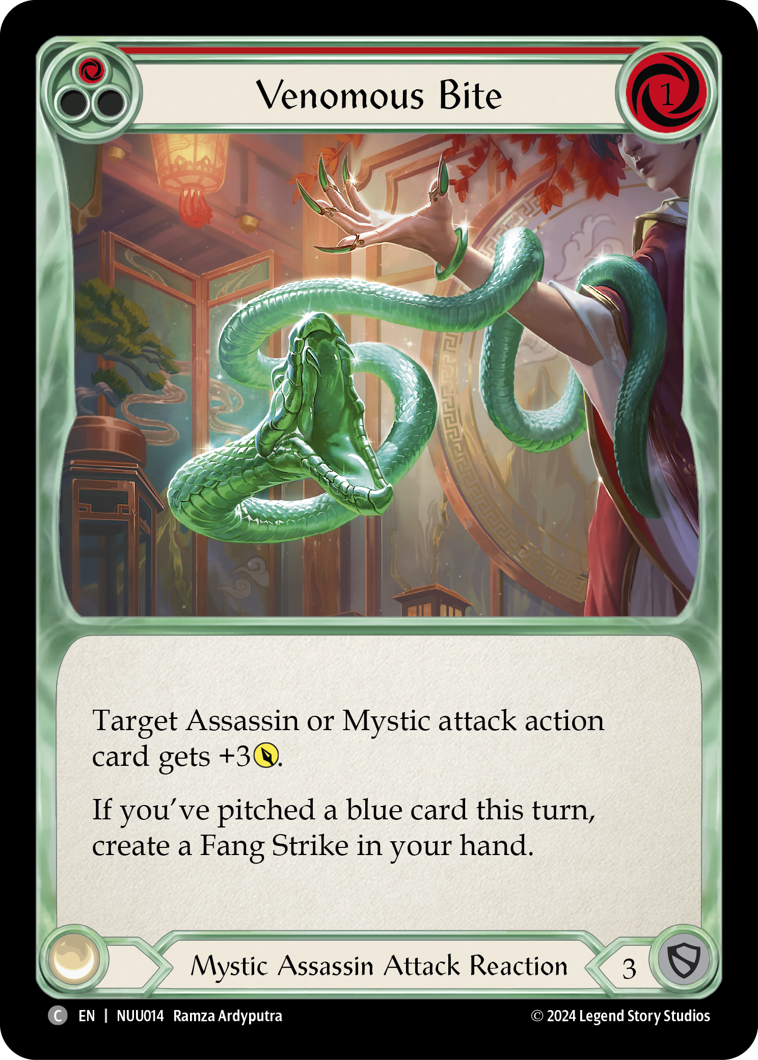 Venomous Bite [NUU014] (Part the Mistveil Nuu Blitz Deck)