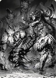 Vraska, Betrayal's Sting Art Card [Phyrexia: All Will Be One Art Series]