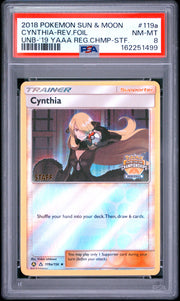 Cynthia-Rev.Foil Unb-'19 Yaaa Reg.Chmp-Stf. Pokemon Sun & Moon Ultra Prism 119a
