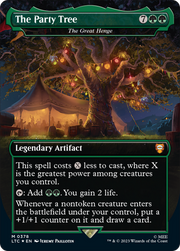 The Party Tree - The Great Henge (Borderless) (Surge Foil Realms and Relics) [The Lord of the Rings: Tales of Middle-Earth Commander]