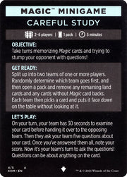 Careful Study (Magic Minigame) [Kaldheim Minigame]