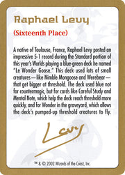 Raphael Levy Bio [World Championship Decks 2002]