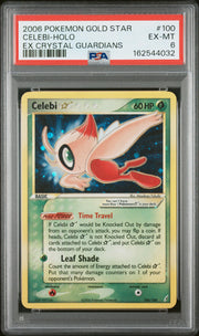 Celebi-Holo Ex Crystal Guardians Pokemon Ex Crystal Guardians 100 NM PSA 6
