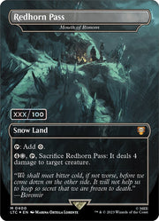 Redhorn Pass - Mouth of Ronom (Borderless) (Serialized) [The Lord of the Rings: Tales of Middle-Earth Commander]