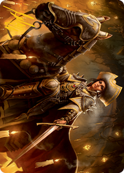 Seasoned Cathar Art Card (Gold-Stamped Signature) [Innistrad: Midnight Hunt Art Series]