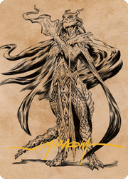 Lozhan, Dragons' Legacy Art Card (Gold-Stamped Signature) [Commander Legends: Battle for Baldur's Gate Art Series]