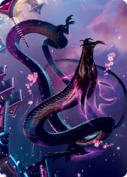 Junji, the Midnight Sky 1 Art Card [Kamigawa: Neon Dynasty Art Series]