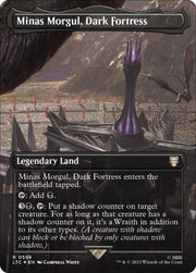 Minas Morgul, Dark Fortress (Borderless) (Surge Foil) [The Lord of the Rings: Tales of Middle-Earth Commander]