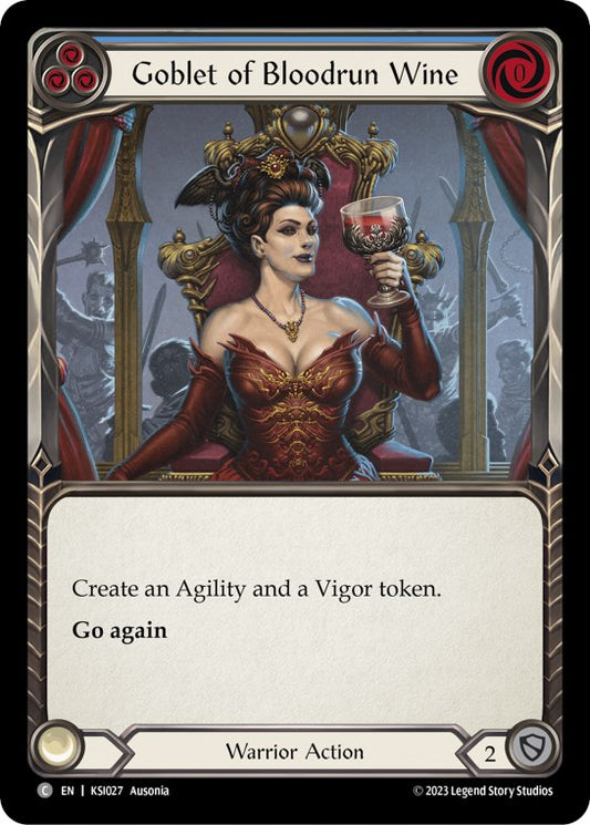 Goblet of Bloodrun Wine (Blue) [KSI027] (Heavy Hitters Kassai Blitz Deck)