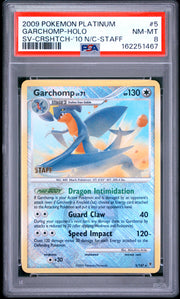 Garchomp-Holo Sv-Crshtch-'10 N/C-Staff Pokemon Platinum Supreme Victors 5 NM PSA