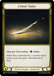 Cintari Saber [FAB184] (Promo)  Cold Foil