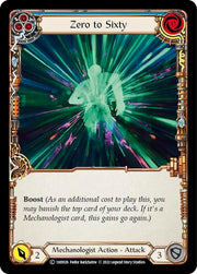 Zero to Sixty (Blue) [1HD026] (History Pack 1 Dash Blitz Deck)