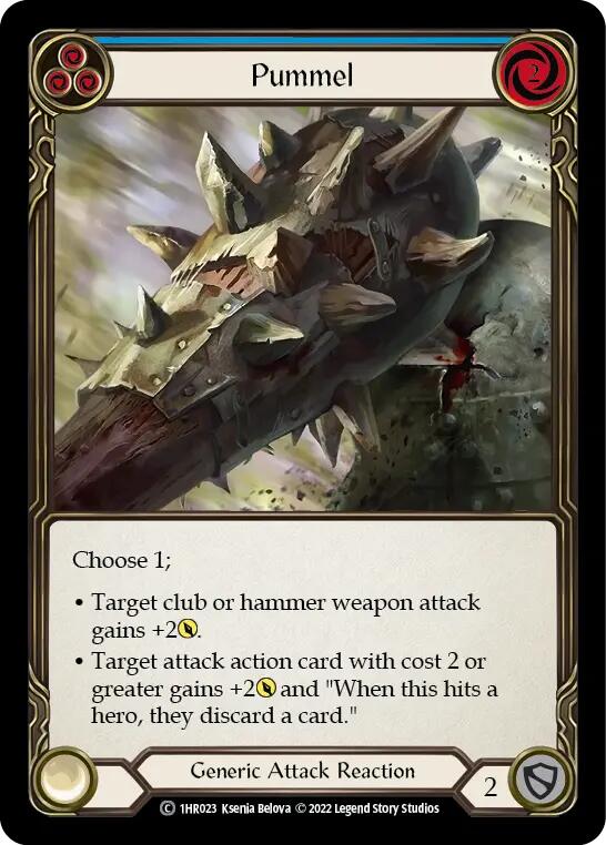 Pummel (Blue) [1HR023] (Historic Pack 1 Blitz Deck Rhinar)