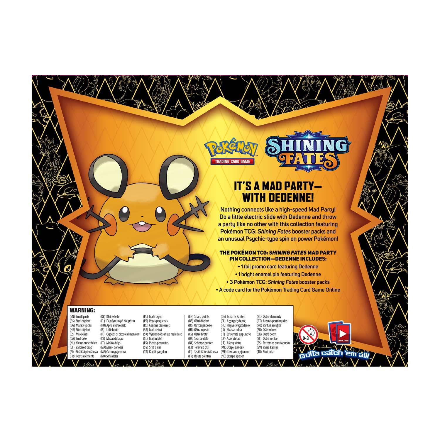 Shining Fates - Mad Party Pin Collection (Dedenne)