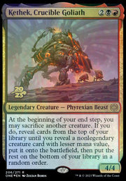 Kethek, Crucible Goliath [Phyrexia: All Will Be One Prerelease Promos]