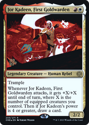 Jor Kadeen, First Goldwarden [Phyrexia: All Will Be One Prerelease Promos]