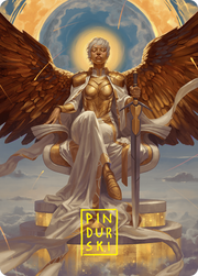 Herald of Eternal Dawn Art Card (27/54) (Gold-Stamped Signature) [Foundations Art Series]