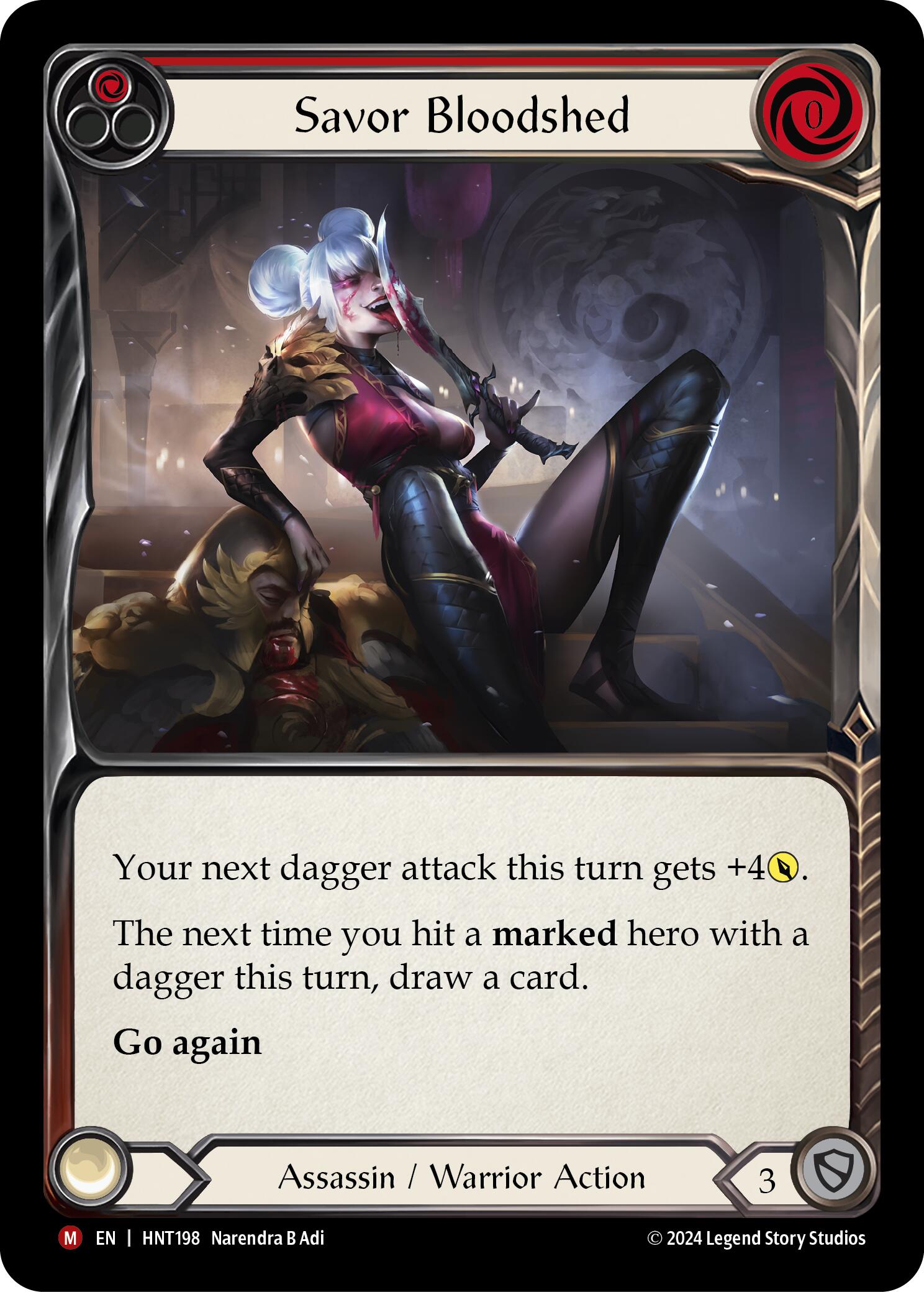 Savor Bloodshed [HNT198] (The Hunted)  Rainbow Foil