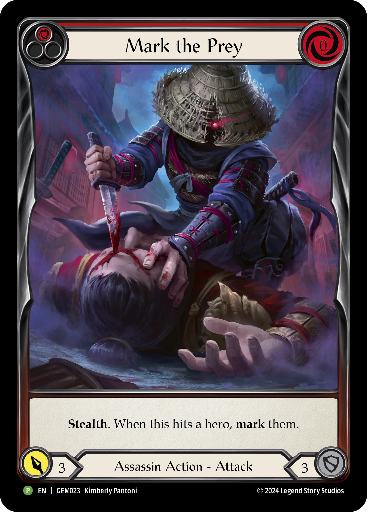 Mark the Prey (Red) [GEM023] (GEM Pack 1)  Rainbow Foil