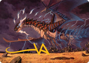 Neriv, Heart of the Storm Art Card (25/54) (Gold-Stamped Signature) [Tarkir: Dragonstorm Art Series]