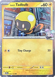 Iono's Tadbulb (052/159) (Cosmos Holo) [Scarlet & Violet: Journey Together]