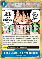 Let's Crash This Wedding!!! [A Fist of Divine Speed]