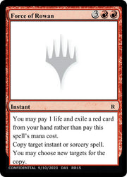 Force of Rowan [Unknown Event]