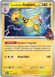 Team Rocket's Ampharos (074/182) [Scarlet & Violet: Destined Rivals]