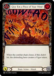 Give 'Em a Piece of Your Mind (Blue) [SUP154] (Super Slam)  Rainbow Foil