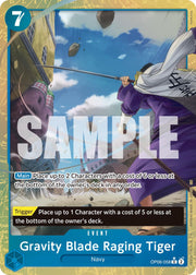 Gravity Blade Raging Tiger (Alternate Art) [Premium Booster -The Best- Vol. 2]