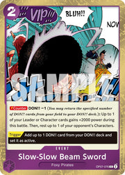 Slow-Slow Beam Sword (Pirate Foil) [Premium Booster -The Best- Vol. 2]