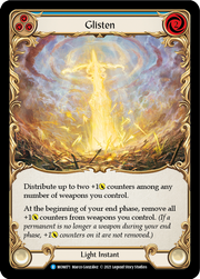 Glisten (Blue) [MON071-RF] (Monarch)  1st Edition Rainbow Foil