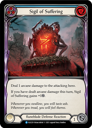 Sigil of Suffering (Blue) [ELE229] (Tales of Aria)  1st Edition Rainbow Foil