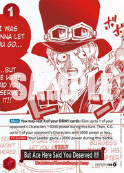 But Ace Here Said You Deserved It!! (3rd Anniversary Treasure Campaign Pack) [One Piece Promotion Cards]