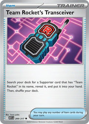 Team Rocket's Transceiver (209/217) [Mega Evolution: Ascended Heroes]